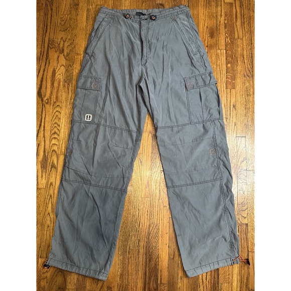 TransNine Other - Vintage Trans Nine Raver Cargo Pants Baggy Techwear Y2K Size M Grey